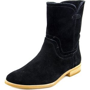 Splendid black suede leather boots A8‎